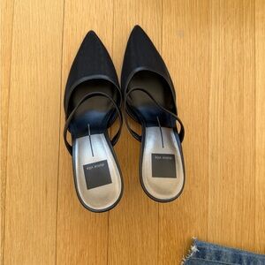 Dolce Vita Black Pointed Slingback Mules